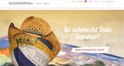 Desktop Screenshot of beachvolleyballcamp.de