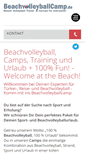 Mobile Screenshot of beachvolleyballcamp.de