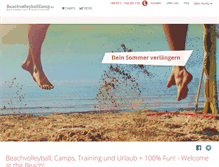 Tablet Screenshot of beachvolleyballcamp.de
